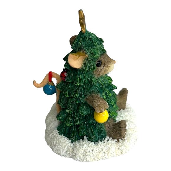 Charming Tails Figurine Fitz & Floyd Oh Mackenzie Tree Christmas Holiday Decor - Picture 4 of 7